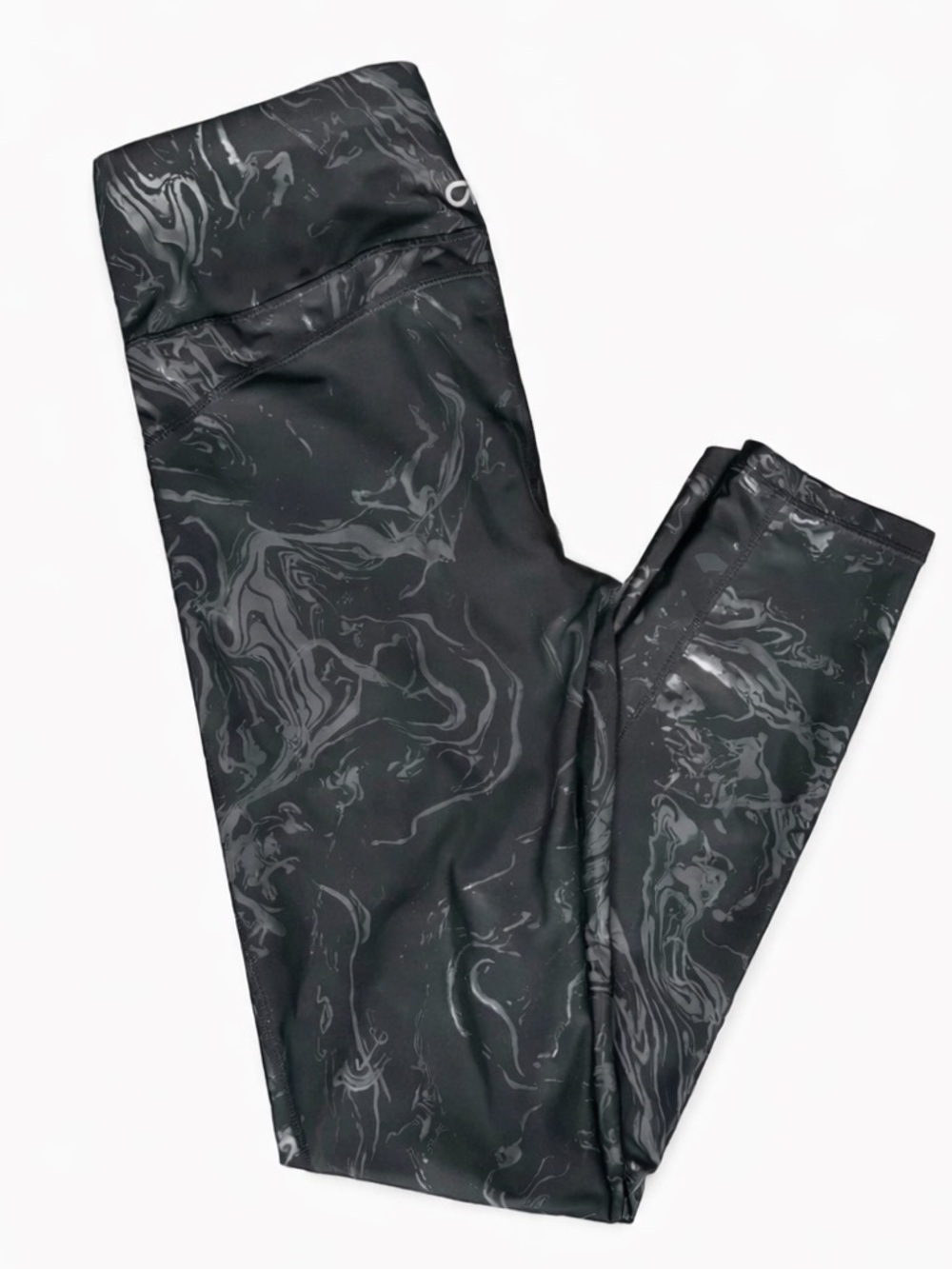 GapFit Black Silver Athletic Leggings Women’s Small Performance Activewear